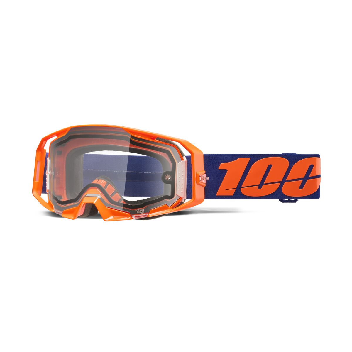 ARmatic Enduro Dual Pane Goggle — One Size, Clear| Dark Blue| Orange
