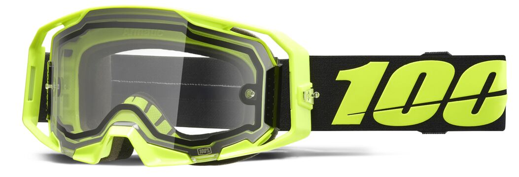 ARmatic Enduro Dual Pane Goggle — One Size, Black| Clear| Fluorescent Green