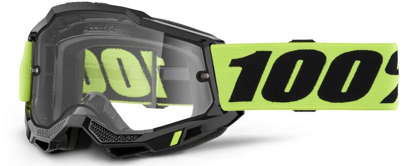 Accuri 2 Enduro Moto Goggles One Size, Black| Clear| Fluorescent Green