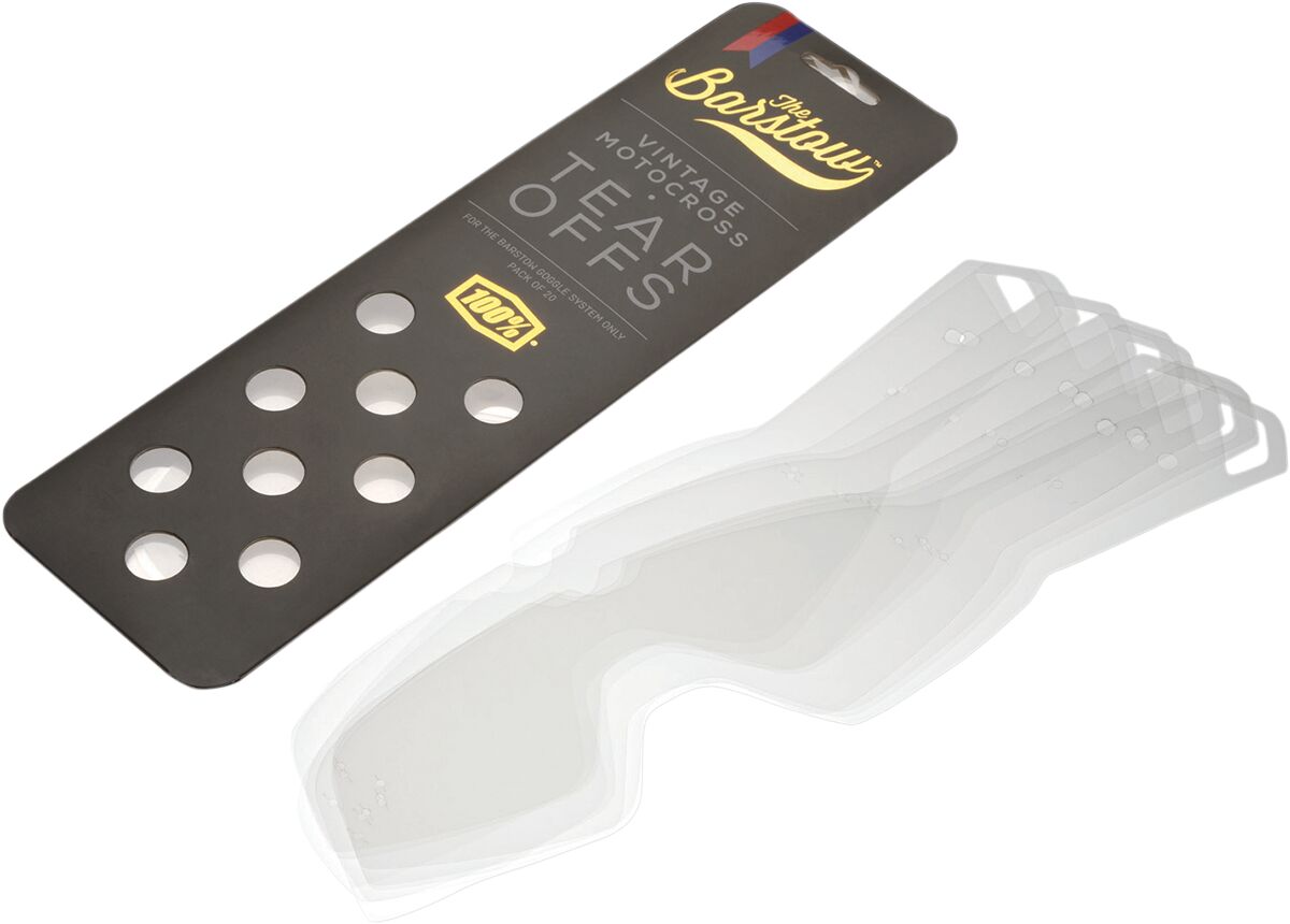 Barstow Goggle Tear-Offs — Clear