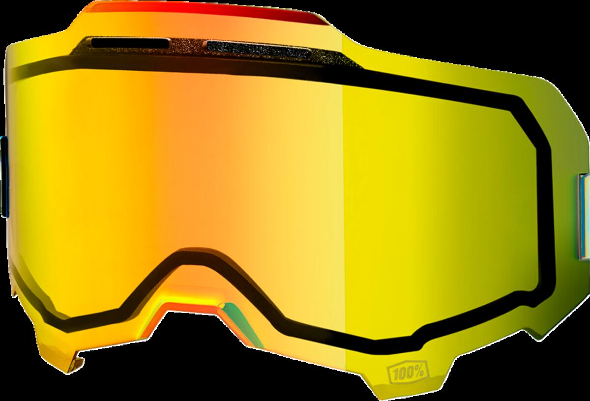 Armega Goggle Vented Injected Dual Pane Lens — Gold| Mirror| Yellow