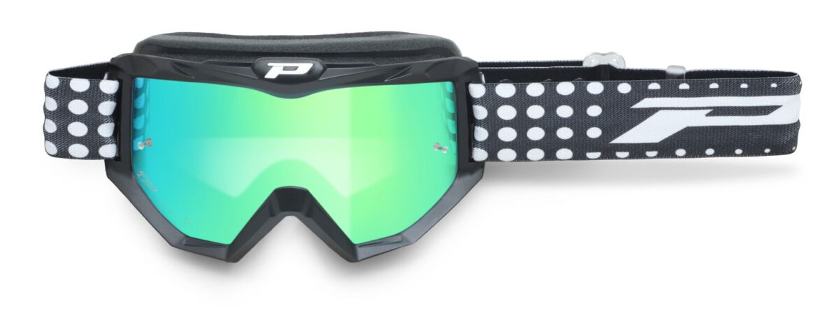 3201FL Atzaki MX Goggles — Black| Green| White, One Size