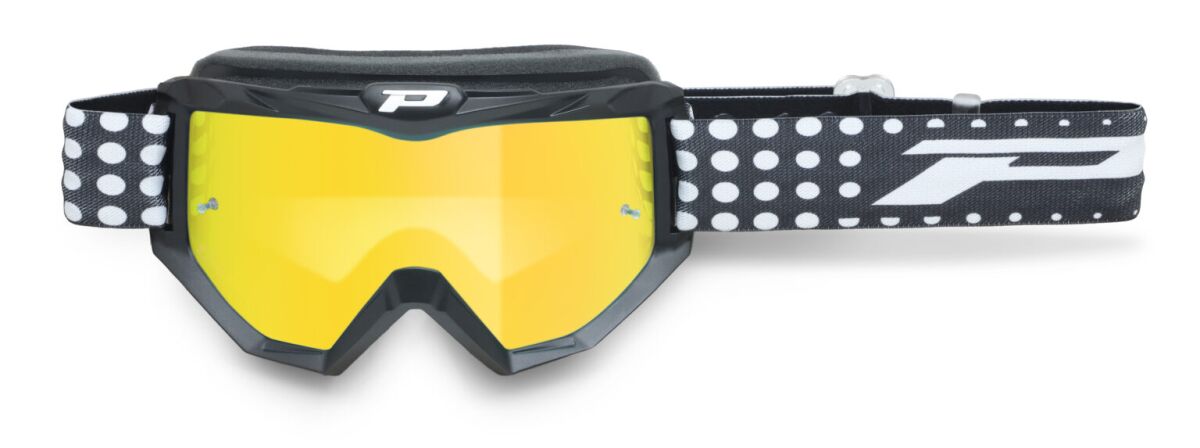 3201FL Atzaki MX Goggles — Black| White| Yellow, One Size