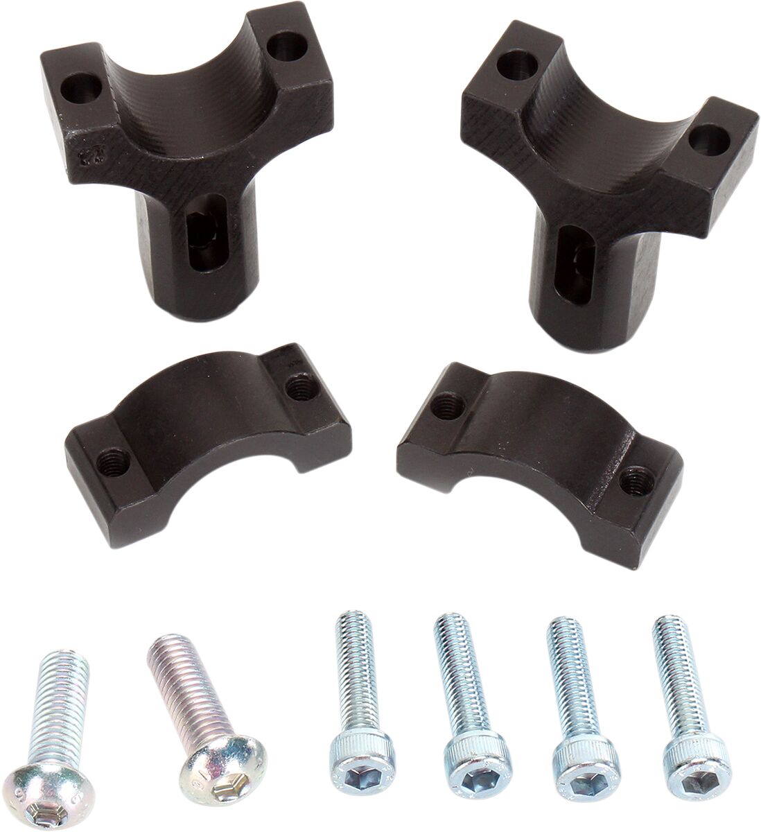 1-1/8" Mount Clamps for Aluminum Handguards — Black| Polished