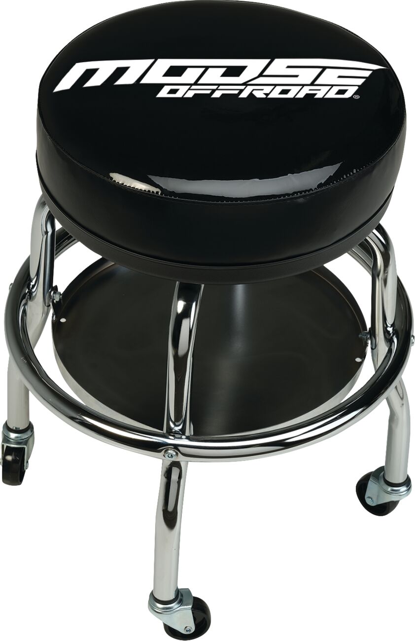 Mechanic Bar Stool — Black| Chrome| White