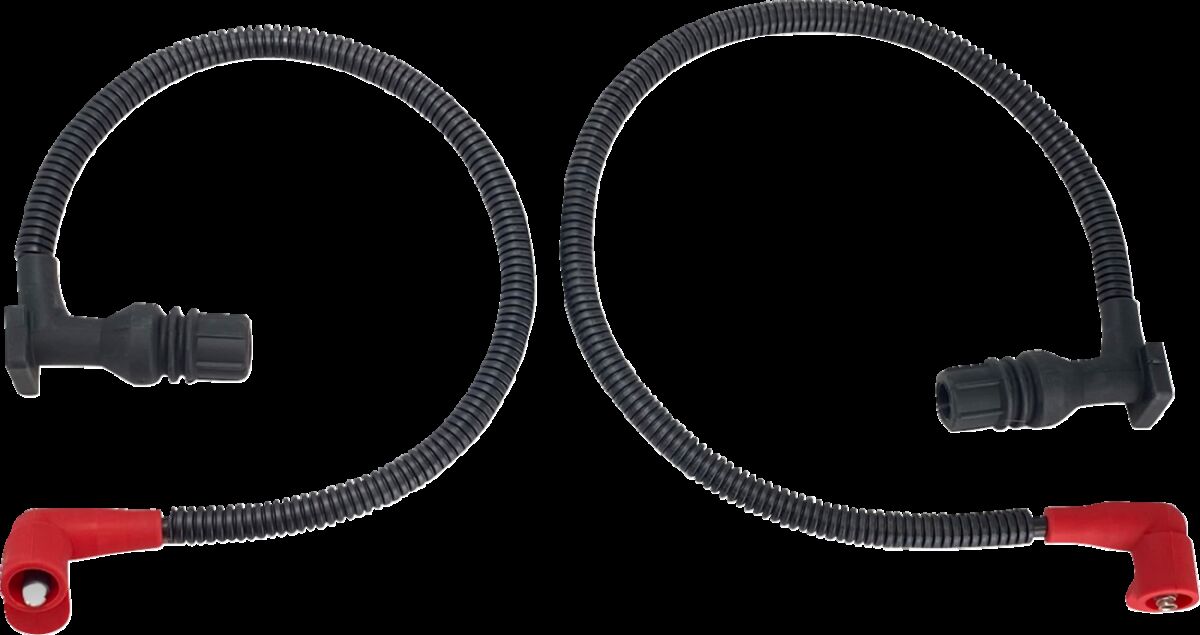 Spark Plug Wire/Cap — Black| Red