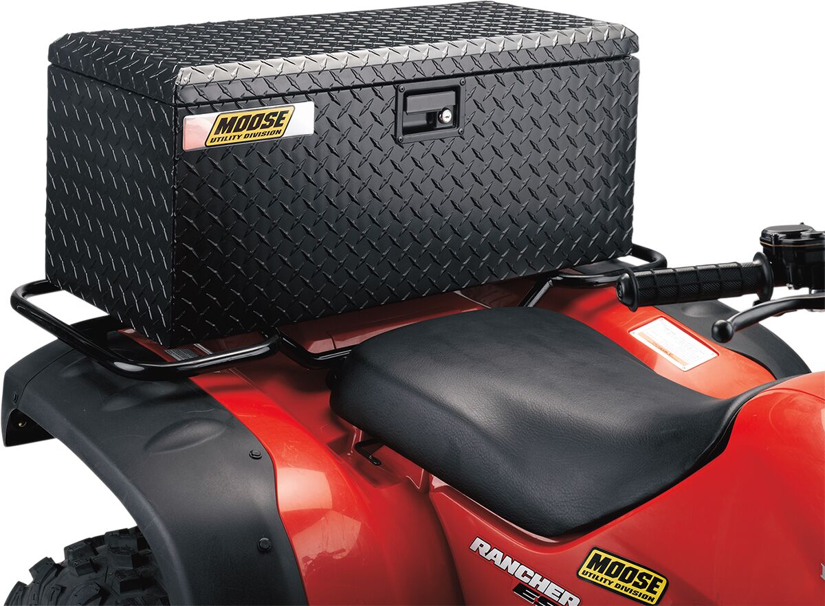 Rear Aluminum ATV Box — Black