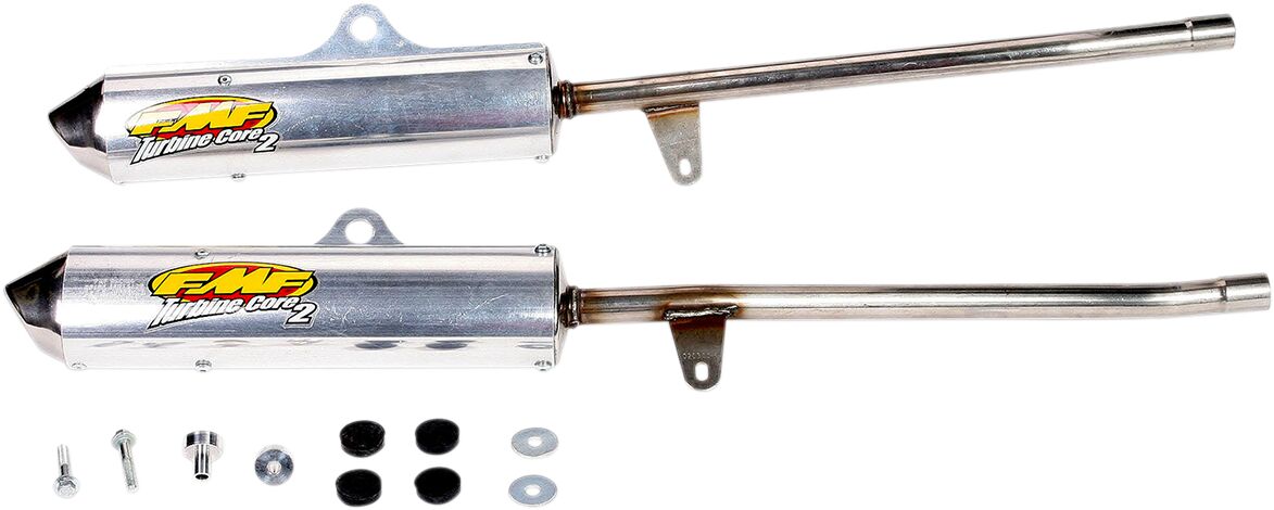 Turbinecore 2 Spark Arrestor Silencers for ATV Yamaha YFZ 350 Banshee 1987-2006