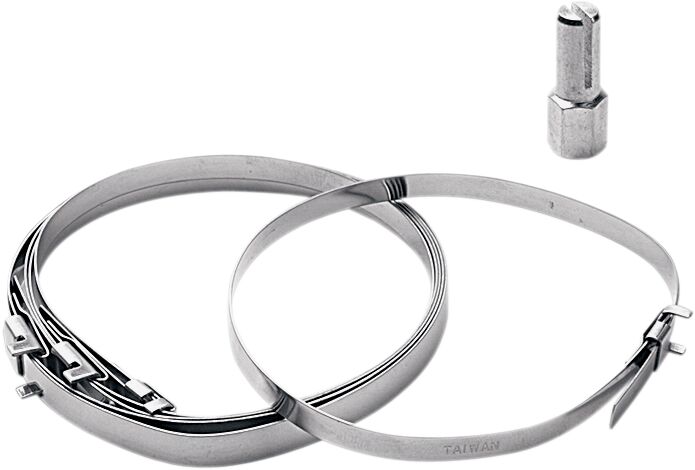 CV Boot Clamp Kit — Front| Rear, Raw| Silver