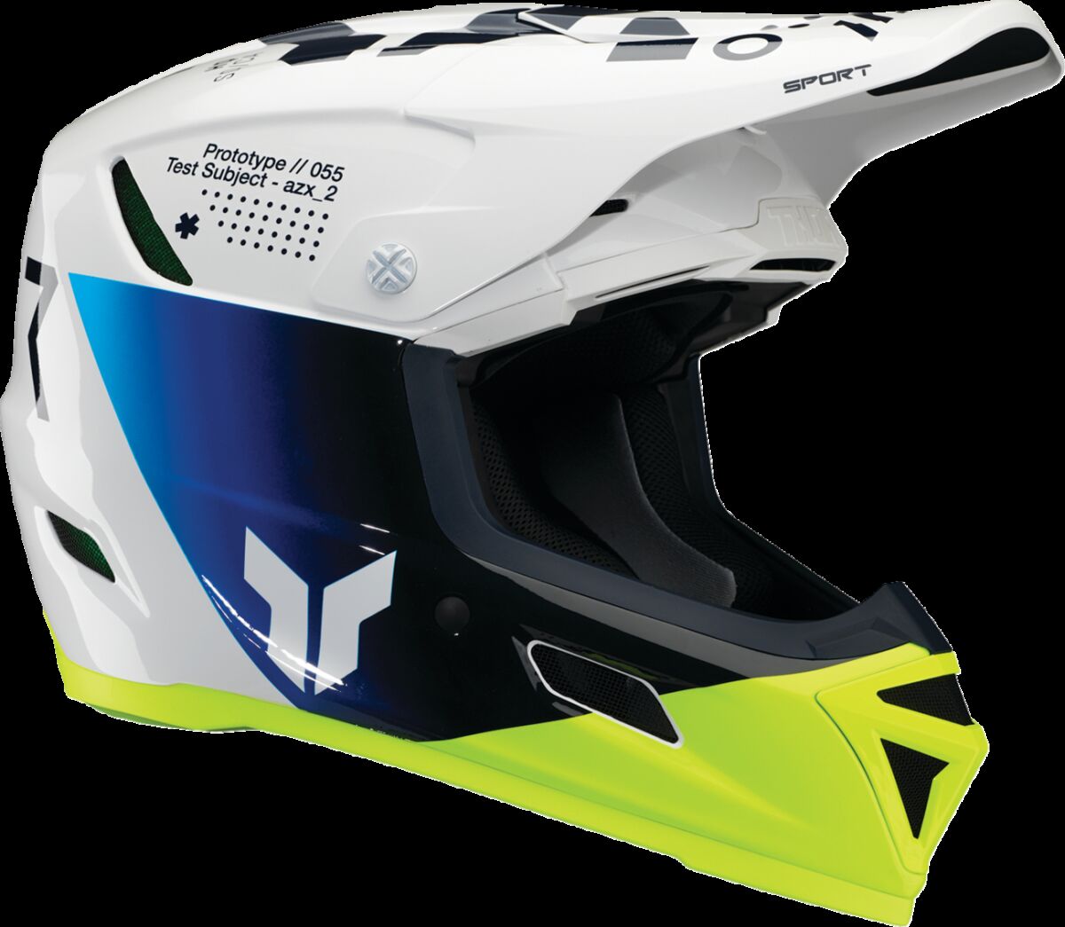Reflex Sport Strike MIPS® Helmet — Blue| Fluorescent Yellow| Gloss| White, XS