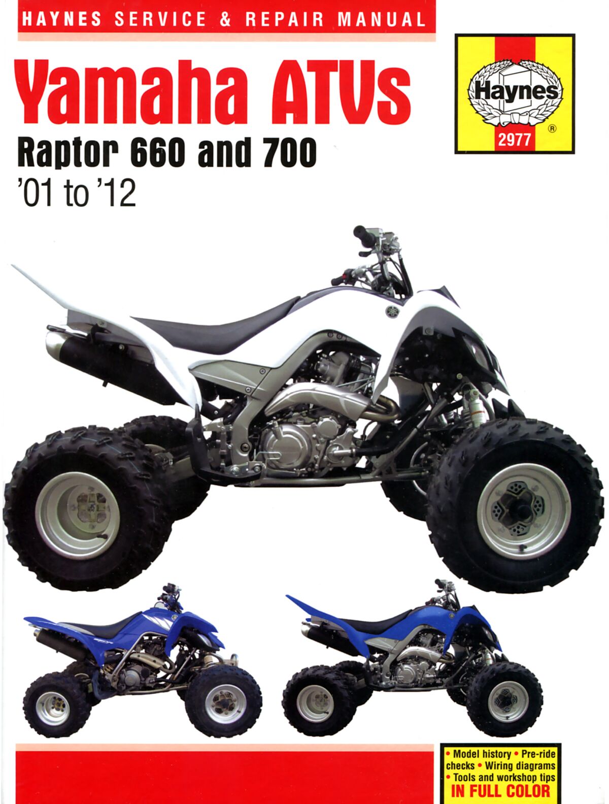 Service Manual Yamaha YFM 660 R Raptor 2001-2005 (AMERICA) / Yamaha YFM 660 R LE Raptor Limited Edition 2003-2004 (AMERICA) / Yamaha YFM 660 R SE Raptor Special Edition 2005 (AMERICA) / Yamaha YFM 700 R Raptor 2006-2012 (AMERICA) / Yamaha YFM 700 RSE Raptor Special Edition 2007-2012 (AMERICA) / Yamaha YFM 700 RSP Raptor 50th Anniversary 2006 (AMERICA)
