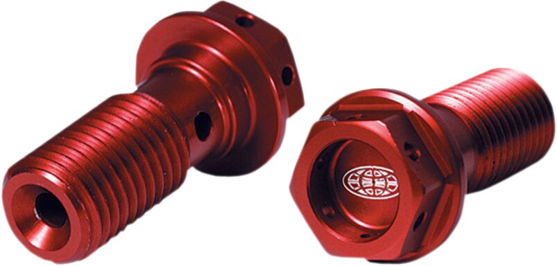 Banjo Bolt Washer Kit — Anodized| Red