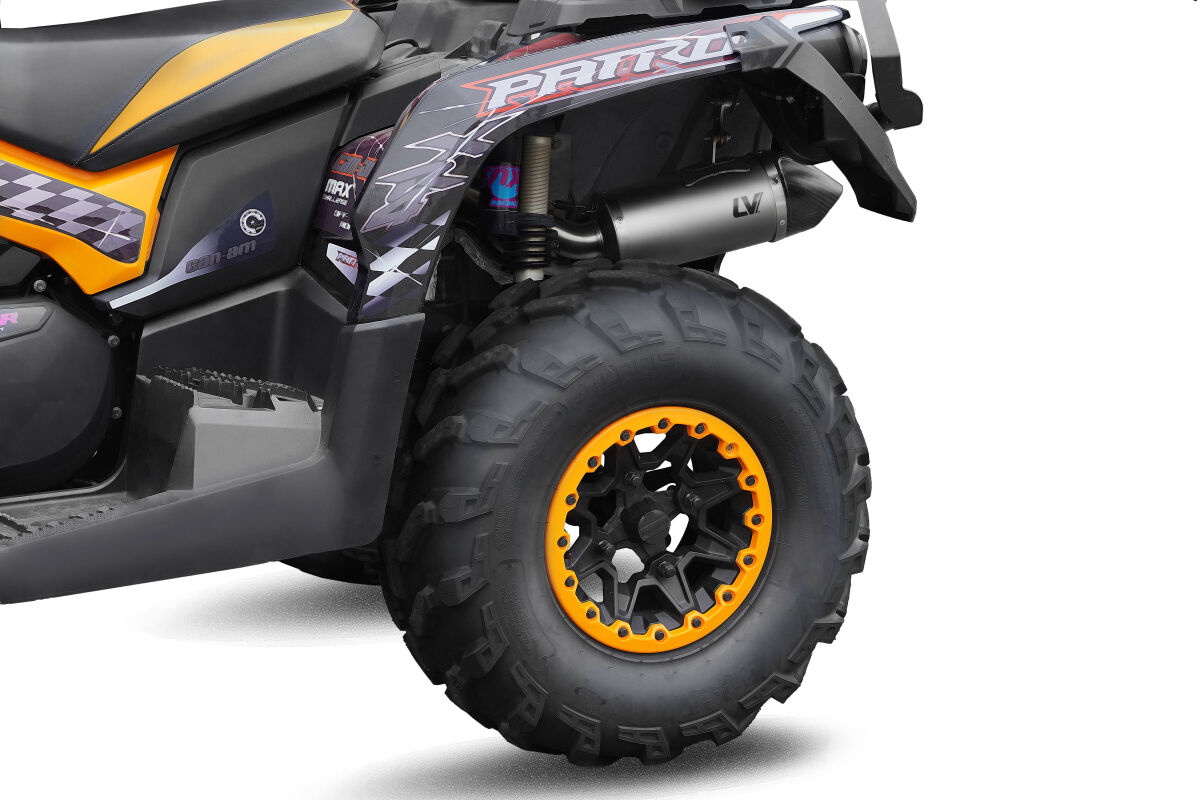 LV One Evo Stainless Steel Slip-On Muffler for ATV — 14468EU