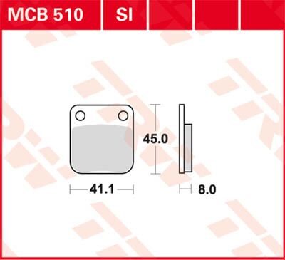SI Series Sindered Off-Road Brake Pads — MCB510SI
