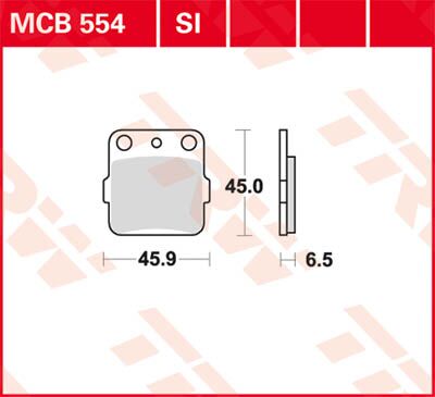 SI Series Sindered Off-Road Brake Pads — MCB554SI