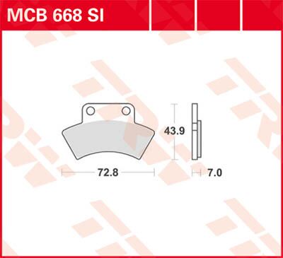 SI Series Sindered Off-Road Brake Pads — MCB668SI
