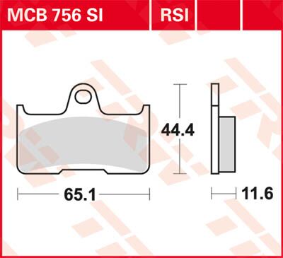 SI Series Sindered Off-Road Brake Pads — MCB756SI