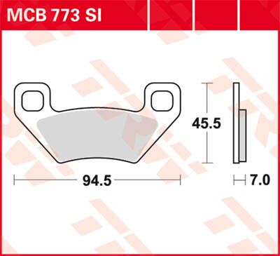 SI Series Sindered Off-Road Brake Pads — MCB773SI