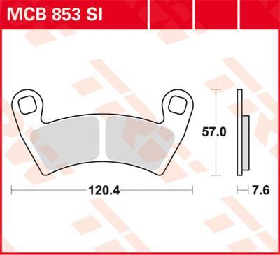 SI Series Sindered Off-Road Brake Pads Polaris — Selected Models; See Fitment