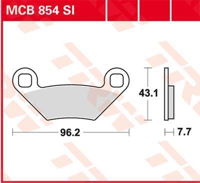 SI Series Sindered Off-Road Brake Pads Polaris — Selected Models; See Fitment