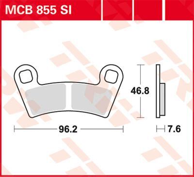 SI Series Sindered Off-Road Brake Pads Polaris — Selected Models; See Fitment
