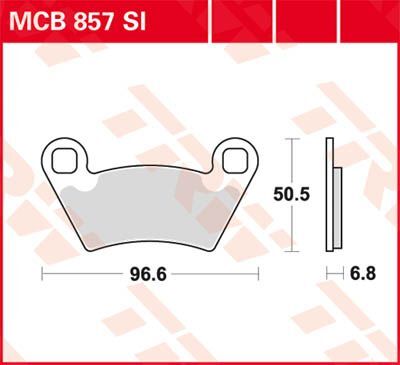 SI Series Sindered Off-Road Brake Pads Polaris Ranger / Ranger RZR — Selected Models; See Fitment