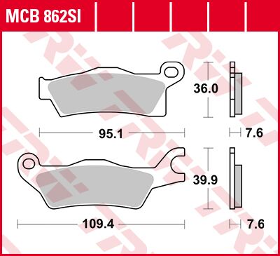 SI Series Sindered Off-Road Brake Pads Can-Am Maverick / Outlander / Renegade — Selected Models; See Fitment