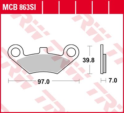 SI Series Sindered Off-Road Brake Pads CFMOTO; GOES — Selected Models; See Fitment