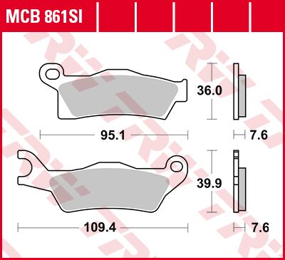 SI Series Sindered Off-Road Brake Pads Can-Am — Selected Models; See Fitment