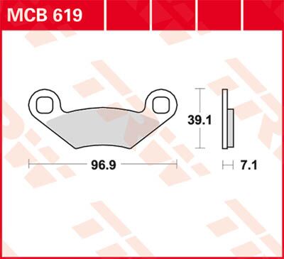 All Round Sintered Metal Brake Pads — MCB619