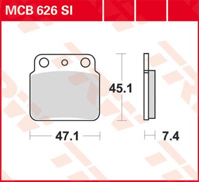 SI Series Sindered Off-Road Brake Pads — MCB626SI