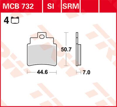 All Round Sintered Metal Brake Pads — MCB732