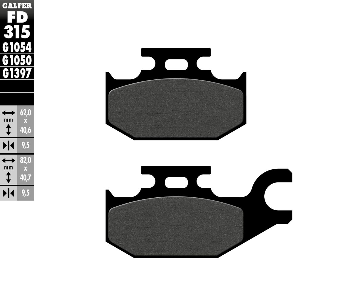 Semi-Metallic Brake Pads — FD315G1054