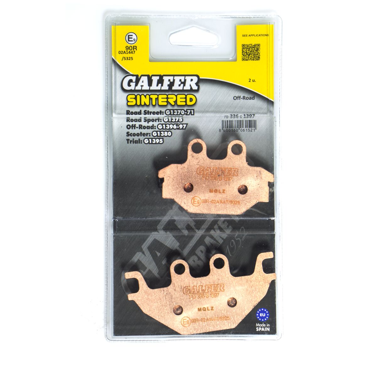 HH Sintered Brake Pads Can-Am; Kawasaki; KYMCO; SYM; Yamaha — Selected Models; See Fitment