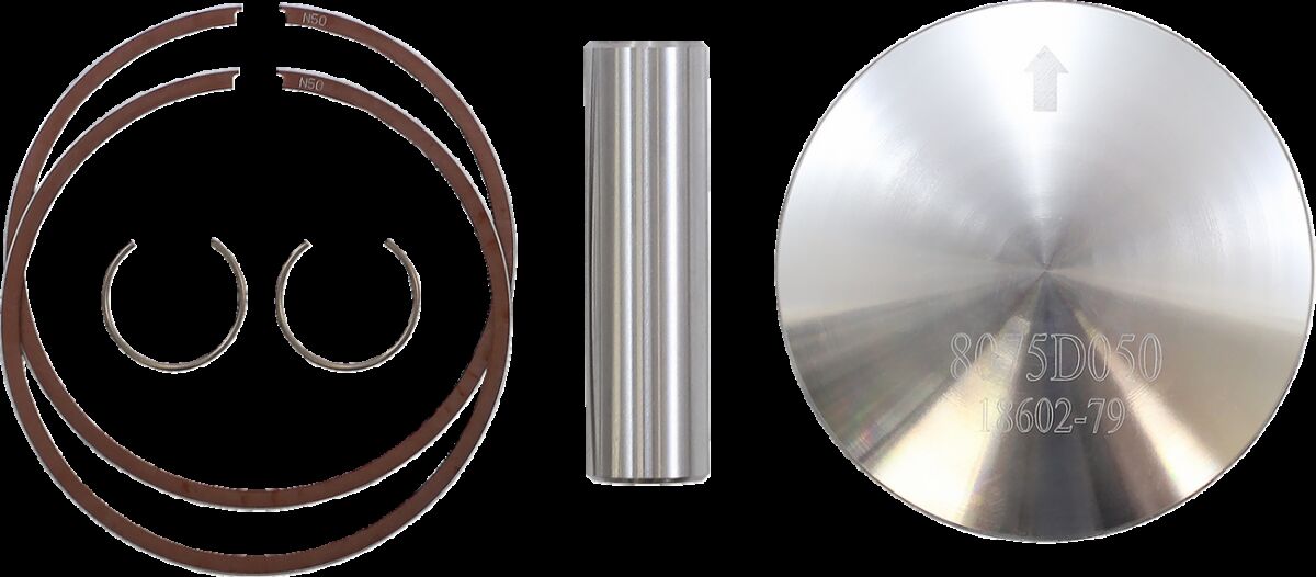 Piston Kit for 2 Stroke Yamaha RD 350 1973-1975 (AMERICA) / Yamaha RD 350 1973-1975 (EUROPE) / Yamaha RD 400 1976-1979 (AMERICA) / Yamaha RD 400 1976-1979 (EUROPE) / Yamaha YFZ 350 Banshee 2006