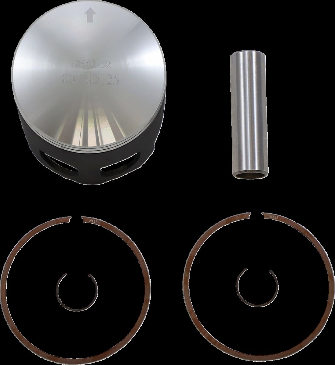 Piston Kit for 2 Stroke Yamaha RD 350 1973-1975 (AMERICA) / Yamaha RD 350 1973-1975 (EUROPE) / Yamaha RD 400 1976-1979 (AMERICA) / Yamaha RD 400 1976-1979 (EUROPE) / Yamaha YFZ 350 Banshee 2006
