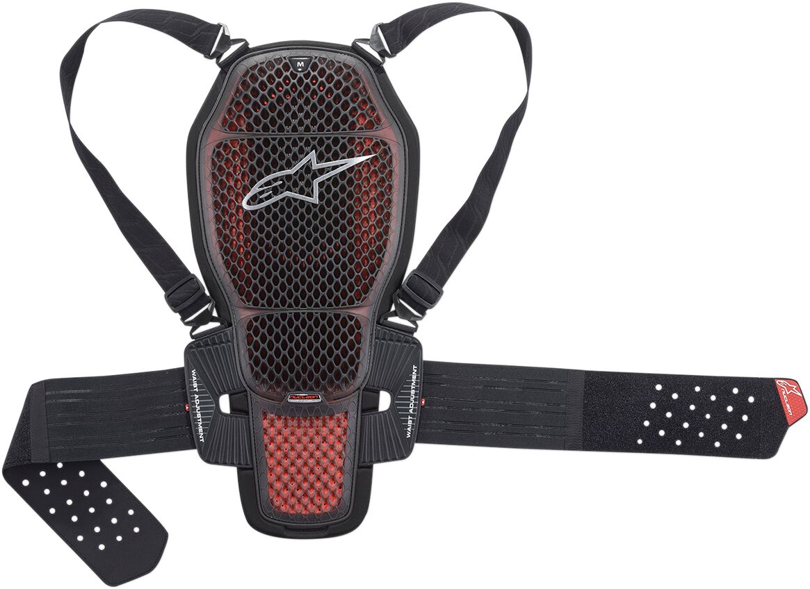 Nucleon KR-1 Cell Back Protector — XL, Black| Red| Smoke