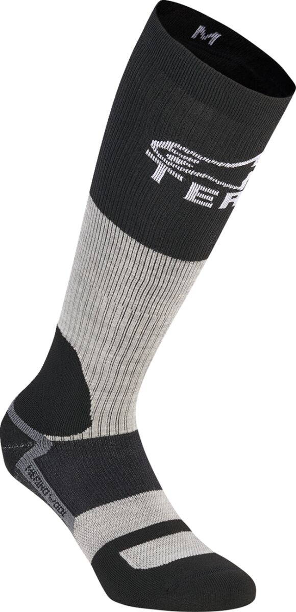 AT 8 Merino Socks — Black| Gray, L