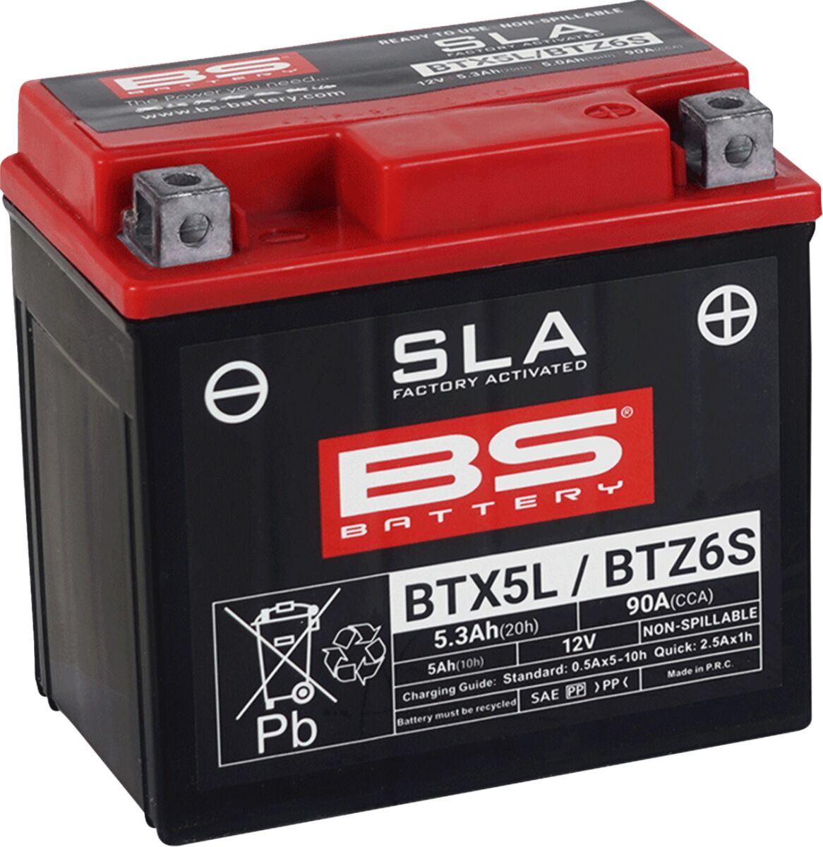 SLA Factory- Activated AGM Maintenance-Free Battery APRILIA; ARCTIC CAT (TEXTRON); BETA; BMW; ETON; GAS GAS; Honda; HUSABERG; HUSQVARNA; Kawasaki; KTM; KYMCO; MALAGUTI; PEUGEOT; PIAGGIO; Polaris; RED MOTO; RIEJU; SHERCO; SUZUKI; SYM; VESPA; Yamaha — Selected Models; See Fitment