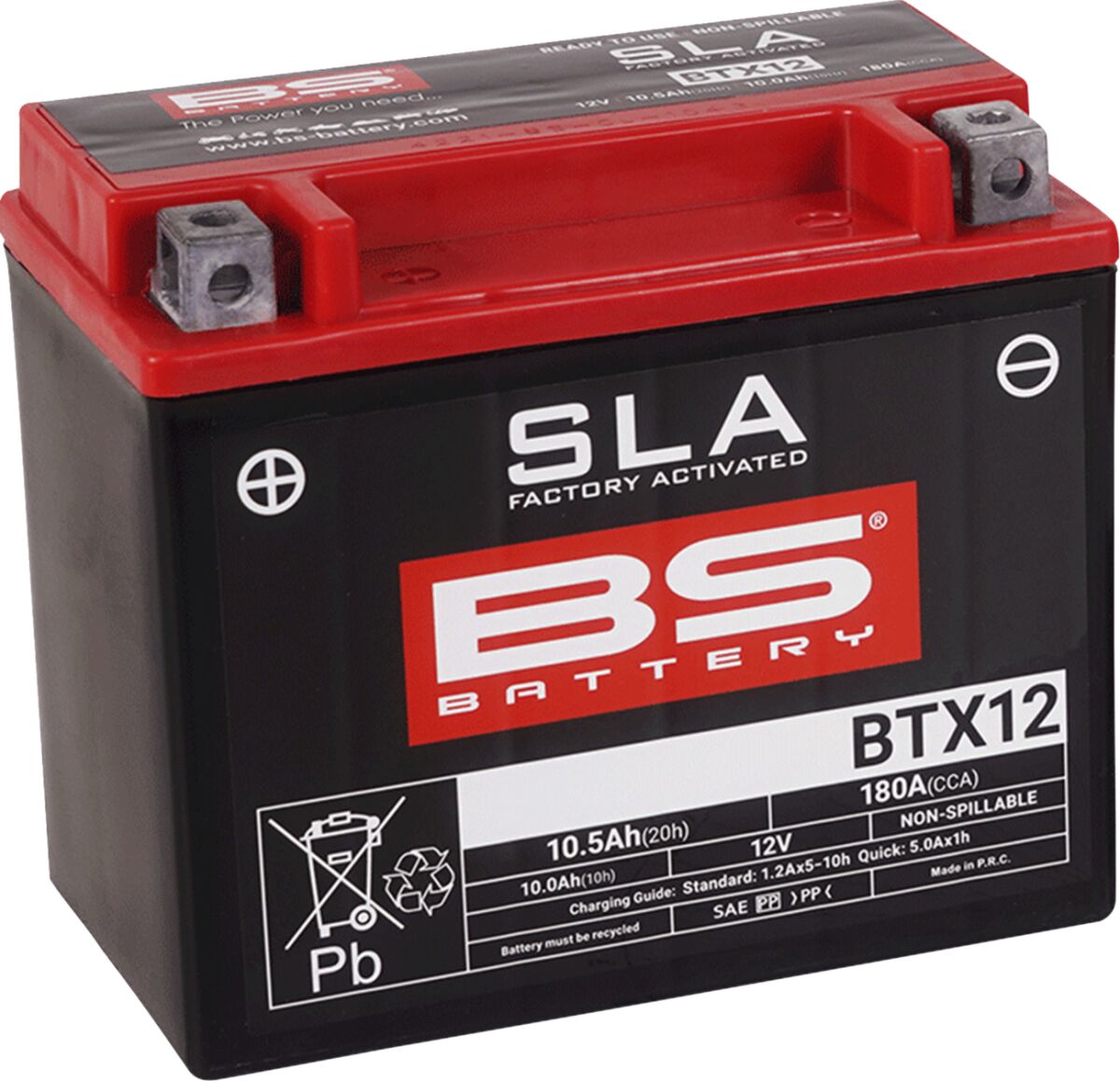SLA Factory- Activated AGM Maintenance-Free Battery APRILIA; ARCTIC CAT (TEXTRON); BENELLI; BIMOTA; BMW; CAGIVA; Can-Am; CFMOTO; DAELIM; DERBI; ETON; GILERA; GOES; Honda; HYOSUNG; Kawasaki; KYMCO; MALAGUTI; MASAI; MOTO MORINI; PEUGEOT; PIAGGIO; Polaris; QUADRO; SUZUKI; SYM; TRITON; TRIUMPH; VESPA; Yamaha — Selected Models; See Fitment
