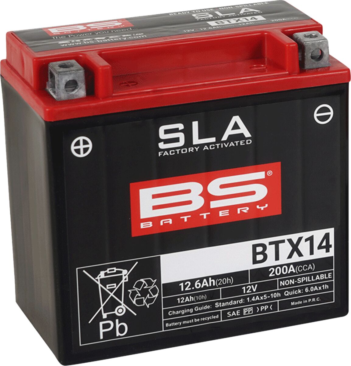 SLA Factory- Activated AGM Maintenance-Free Battery APRILIA; BENELLI; BIMOTA; BMW; BUELL; CAGIVA; DUCATI; GILERA; Honda; HUSQVARNA; HYOSUNG; Harley Davidson; INDIAN; ITALJET; Kawasaki; KTM; KYMCO; MASAI; MOTO GUZZI; PEUGEOT; PIAGGIO; ROYAL ENFIELD; SUZUKI; TRIUMPH; VESPA; Yamaha — Selected Models; See Fitment