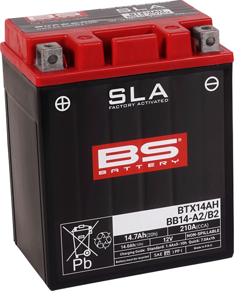 SLA Factory- Activated AGM Maintenance-Free Battery ARCTIC CAT; ARCTIC CAT (TEXTRON); BIMOTA; Can-Am; GOES; Honda; INDIAN; Kawasaki; Polaris; SUZUKI; VICTORY; Yamaha — Selected Models; See Fitment