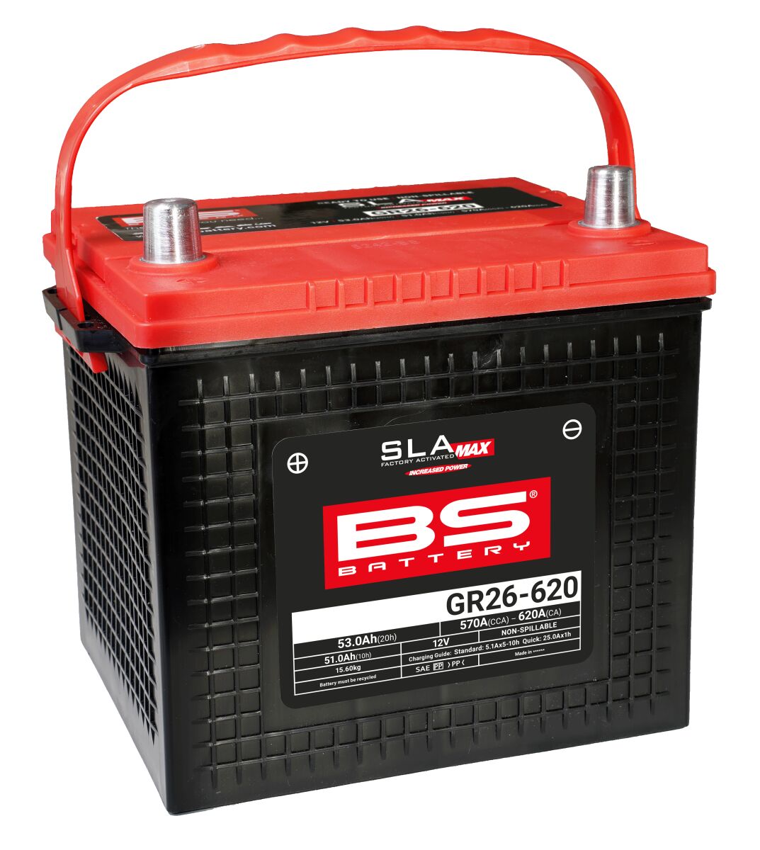 SLA MAX Factory- Activated AGM Maintenance-Free Battery Polaris — Selected Models; See Fitment