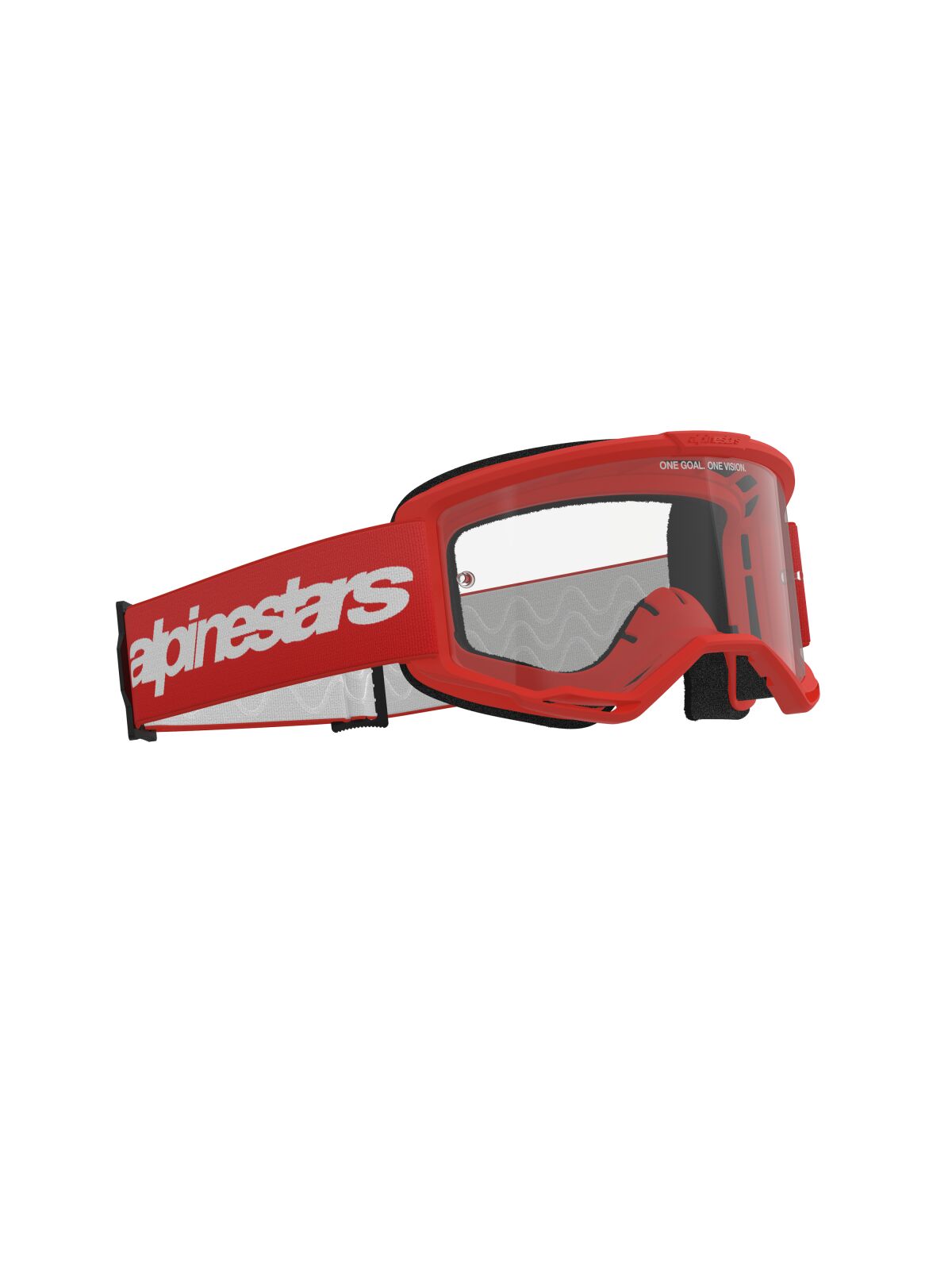 Vision 3 Wordmark Goggle — Red, One Size
