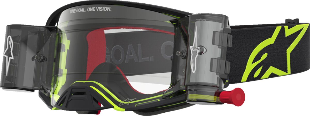 Supertech Firma Roll-Off Goggle — Black| Fluorescent Yellow