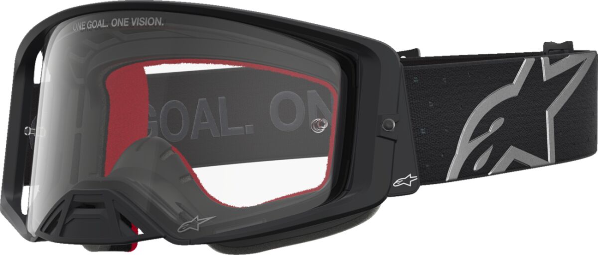 Supertech Vesta Goggle — Black| Clear| Matte| Silver