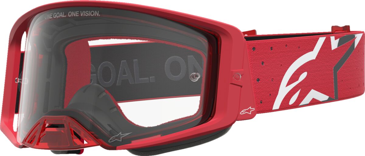 Supertech Vesta Goggle — Chrome| Clear| Red