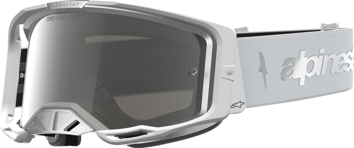 Vision 8 Amber Goggle — Silver| White