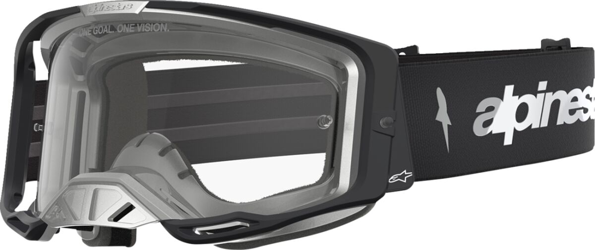 Vision 8 Amber Goggle — Black| Clear| Silver