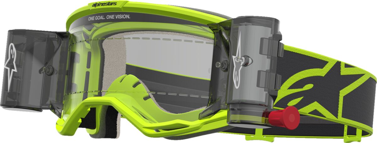 Vision 5 Rora Roll-Off Goggle — Black| Fluorescent Yellow